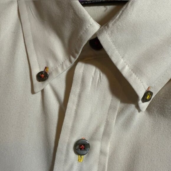 Alexander Julian Colours Stone University Twill 100% Supreme Cotton Button Down - Picture 9 of 13